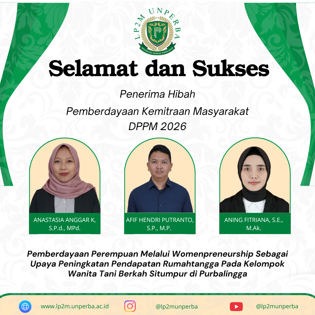 UNPERBA Kembali Torehkan Prestasi, Dosen Raih Hibah Pemberdayaan Kemitraan Masyarakat DPPM 2026